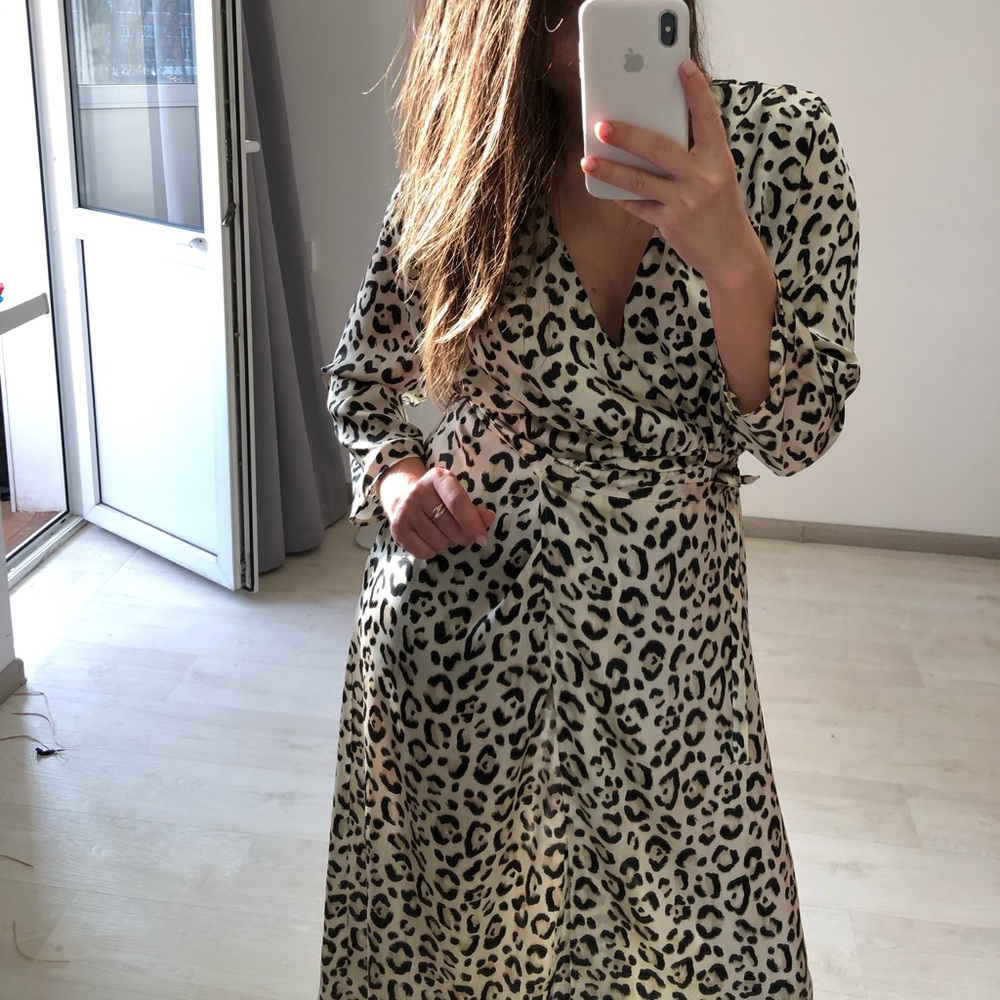 Zara dress, animal print. S size